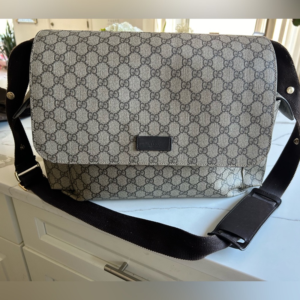 Gucci gg diaper bag